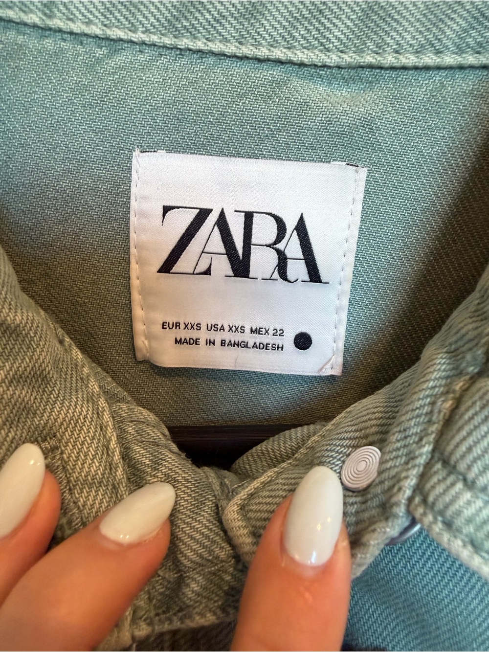 Zara Oversized Button-Up Jean Jacket - Picture 3 of 4